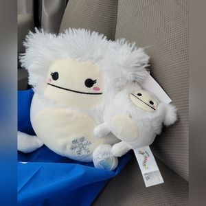 Big foot 8" squishmallow with matching clip. Ever